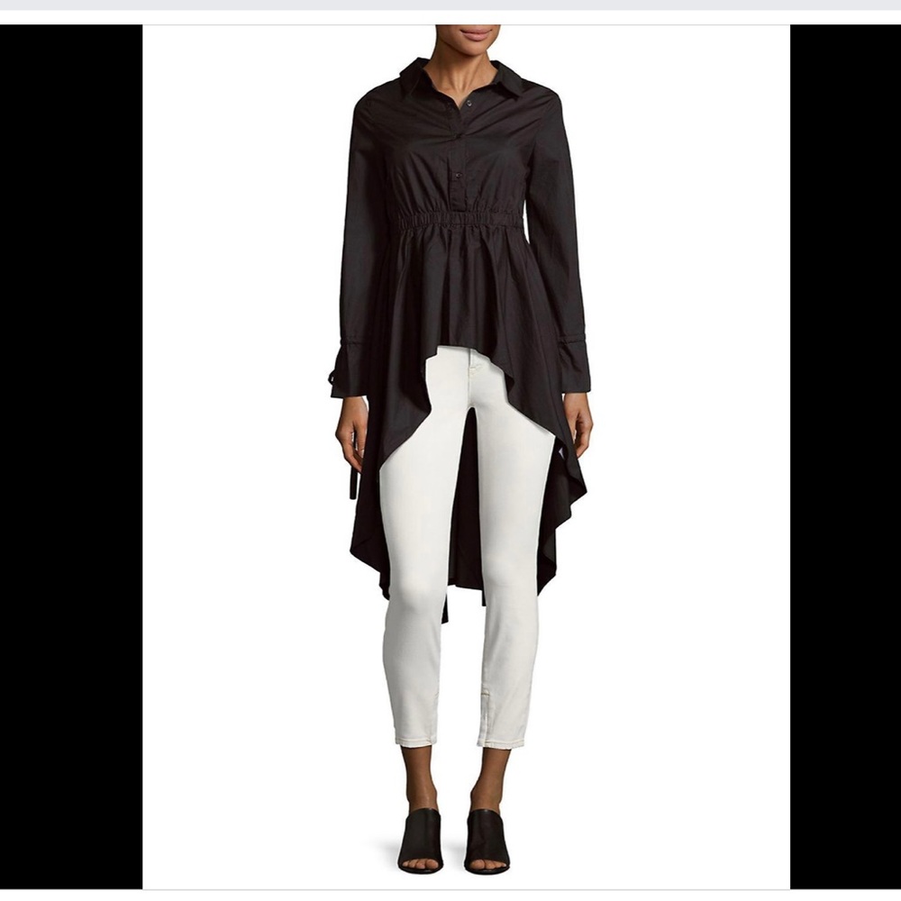 English Factory high low tie waist shirt